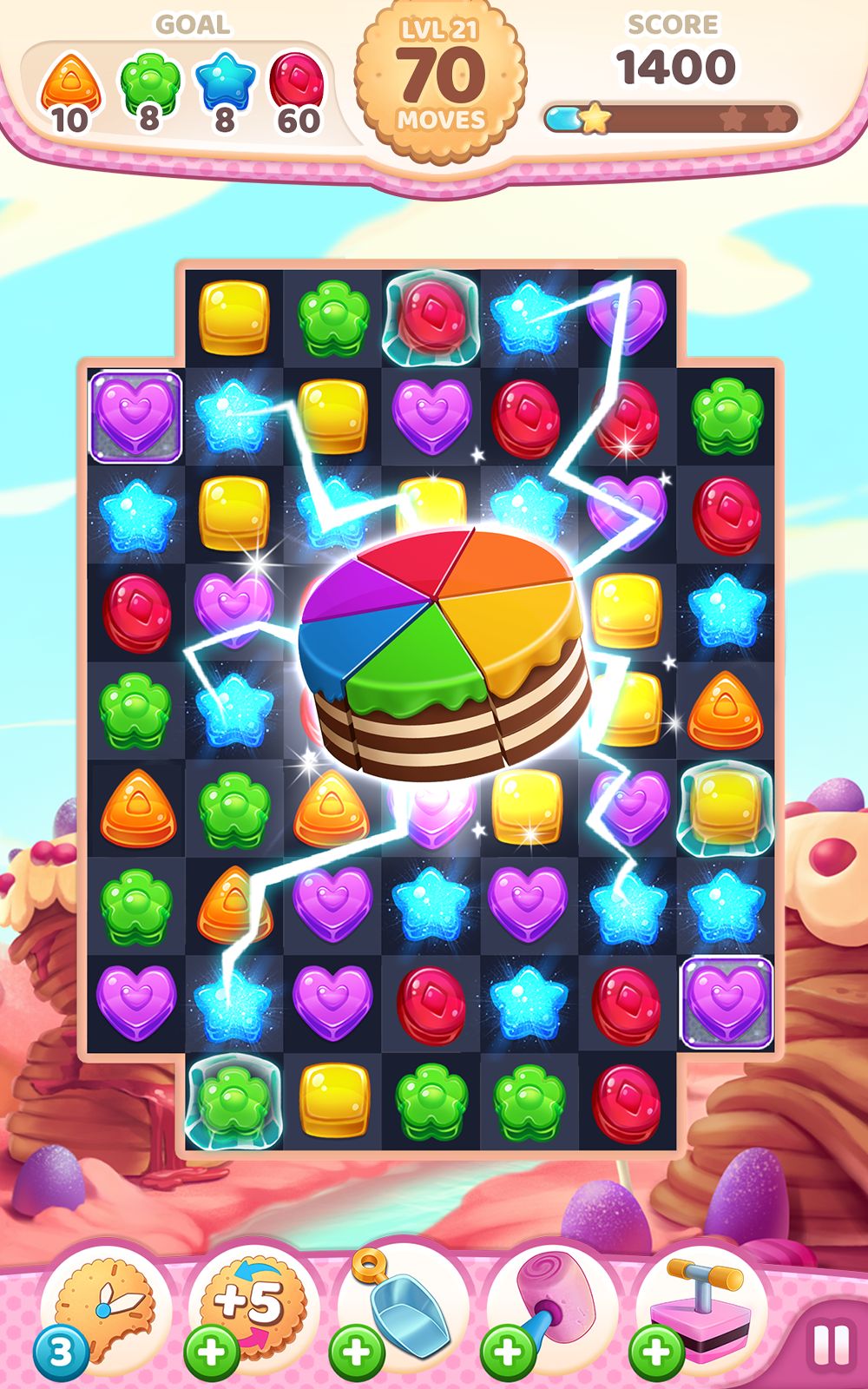 Download Cookie Rush Match 3 für Android kostenlos.