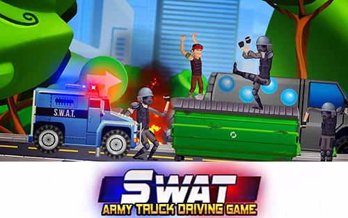 Download Elite SWAT car racing: Army truck driving game für Android kostenlos.