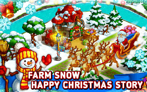 Download Farm snow: Happy Christmas story with toys and Santa für Android kostenlos.