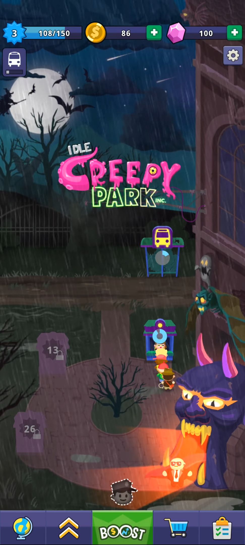 Download Idle Creepy Park Inc. für Android kostenlos.