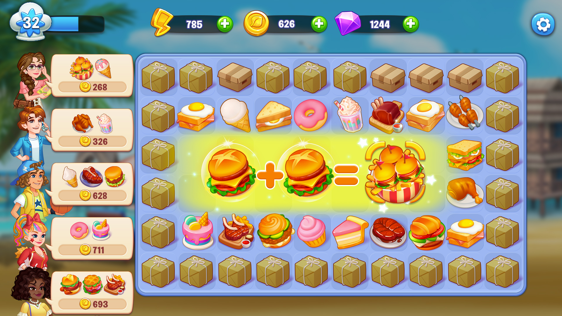 Download Merge Cooking: Restaurant Game für Android kostenlos.