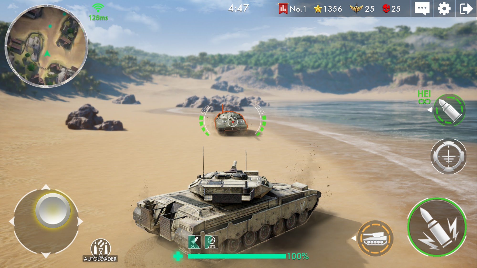 Download Tank Warfare: PvP Battle Game für Android kostenlos.