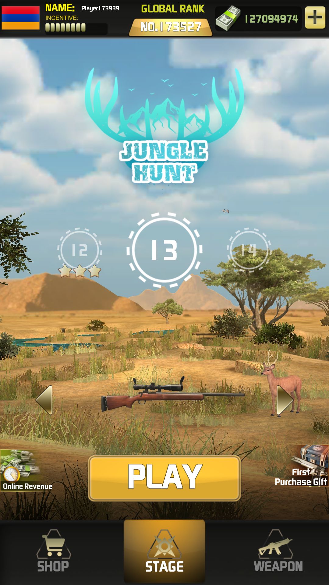 Download The Hunting World - 3D Wild Shooting Game für Android kostenlos.