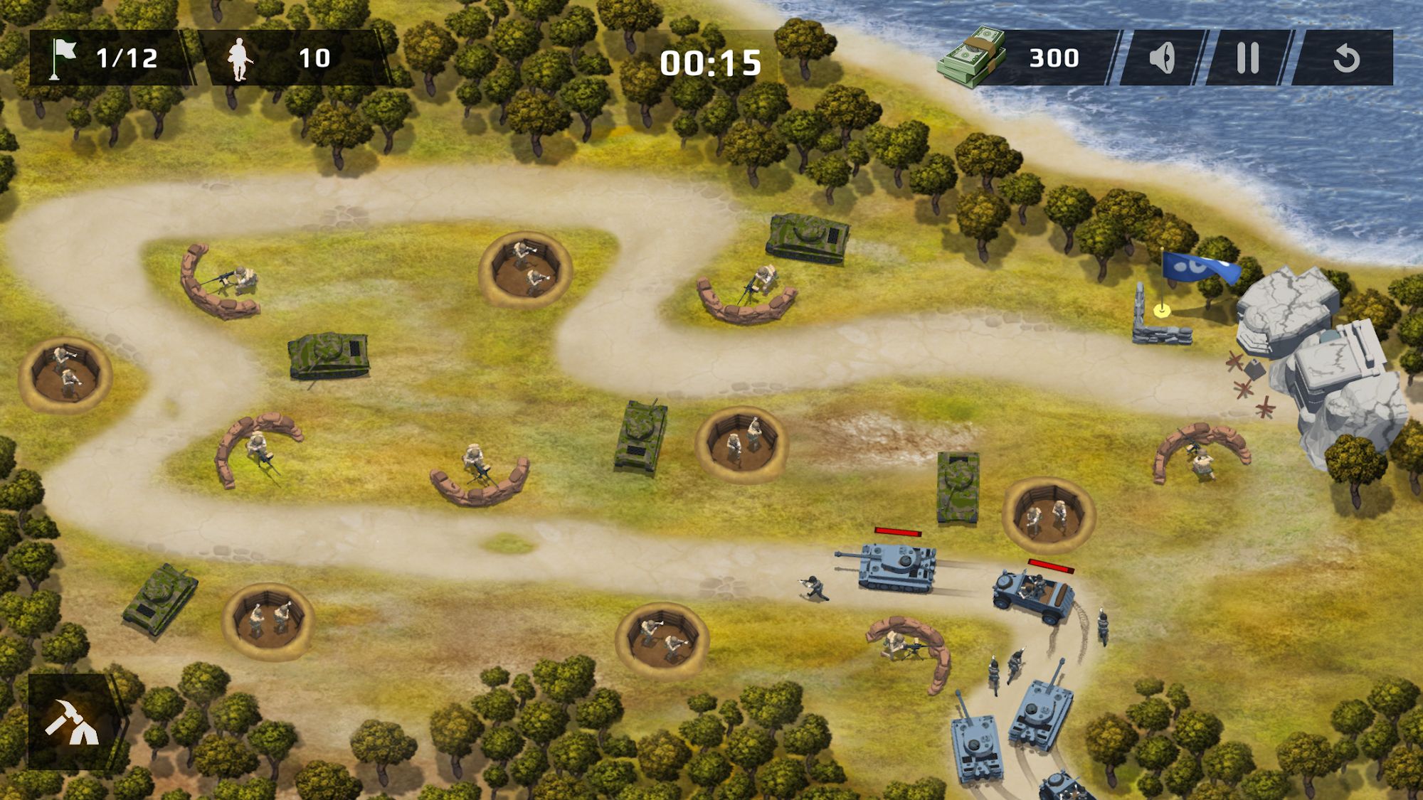 Download WWII Defense: RTS Army TD game für Android kostenlos.
