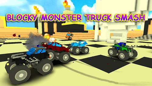 Download Blocky Monster Truck Smash für Android kostenlos.
