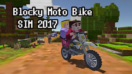 Download Blocky Motorrad Simulator 2017 für Android kostenlos.
