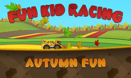 Lustiges Kinderrennen: Spaß im Herbst