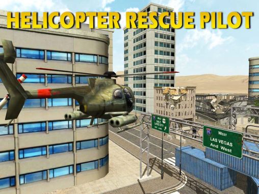 Pilot eines Rettungshelikopters 3D