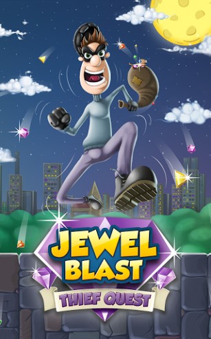 Juwelen Blast: Diebesquest. Diamanten Blast: 3 Gewinnt Spiel