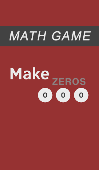 Mathe Spiel: Erstelle Nullen