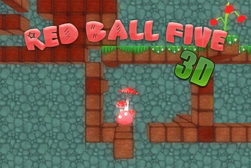 Roter Ball Fünf 3D