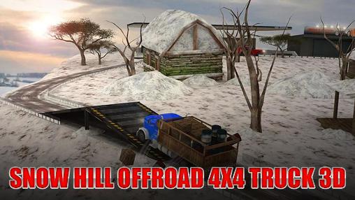 Schneehügel Offroad 4x4 Truck 3D