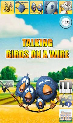 Download Sprechende Vögel auf einem Draht für Android kostenlos.
