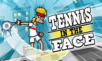Tennis in das Gesicht