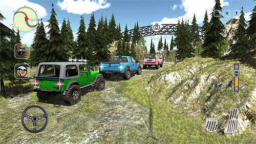 4x4 Offroad Jeep: Auf dem Berg