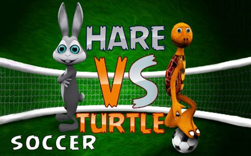 Hase gegen Schildkröte Fußball