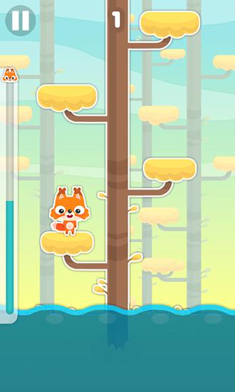 Springender Fuchs: Kletter auf den Baum!