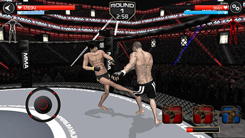 MMA Zusammenstoß im Ring