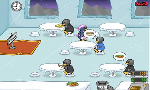 Pinguin Dinner. Eis Pinguin Restaurant