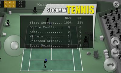 Tennis mit Stickman