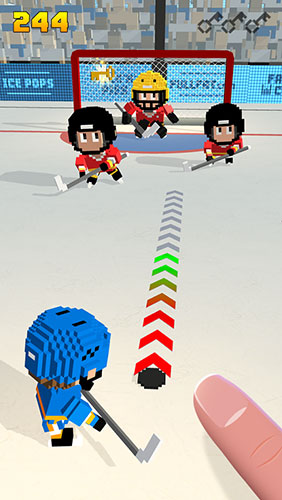 Blocky Hockey: Eisläufer