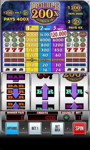 Doppel 200x: Zweihundertfache Auszahlung: Slot Maschine