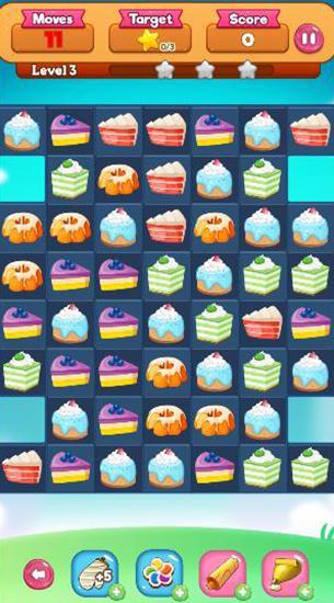 Gebackener Kuchen: Candy Match 3