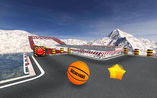 Basketroll 3D: Rollender Ball