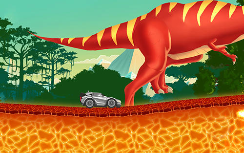 Lustiges Kinderrennen: Welt der Dinosaurier