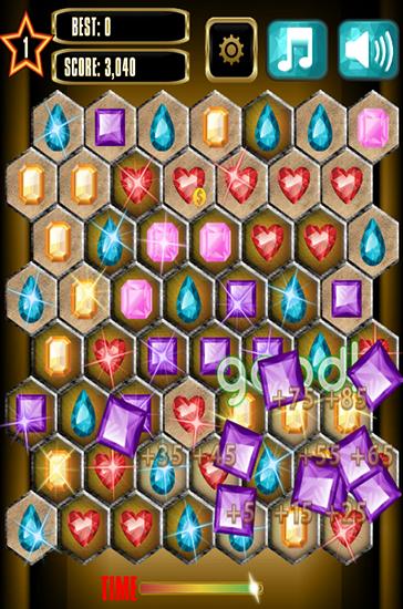 Jewels Blitz: Goldenes Hexagon