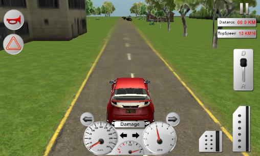 Moderner Autofahrer 3D