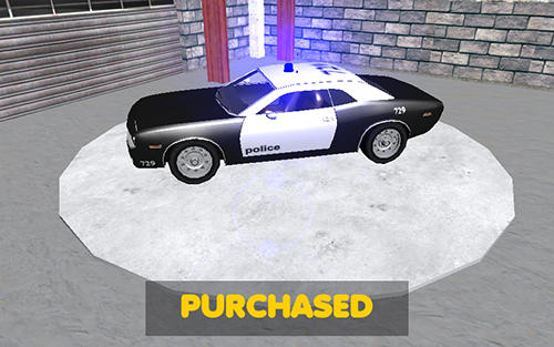 Rasendes Polizeiauto 3D