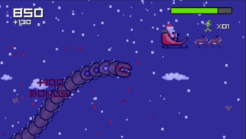 Super Mega Wurm gegen Santa: Saga
