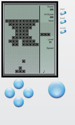 Ziegel Spiel - Retro Tetris
