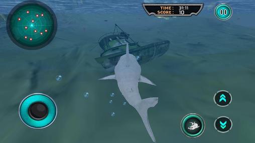 Rache des hungrigen weißen Hais 3D