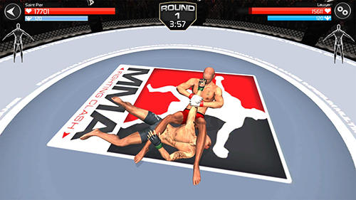 MMA Zusammenstoß im Ring