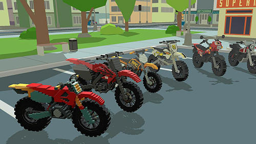 Moto Rider 3D: Blockstadt 17