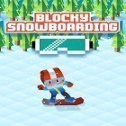 Mit der Spiel  apk für Android du kostenlos Blocky snowboarding auf dein Handy oder Tablet herunterladen.