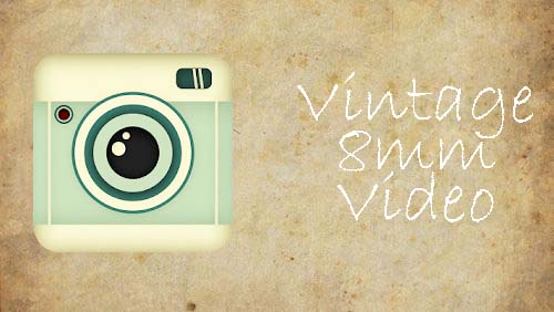 Kostenlos das Arbeiten mit Grafiken app Vintage 8mm Video - VHS  für Android Handys und Tablets herunterladen.