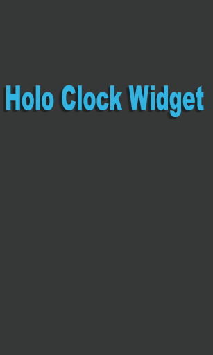 Kostenlos das Interface app Holo Uhr Widget für Android Handys und Tablets herunterladen.