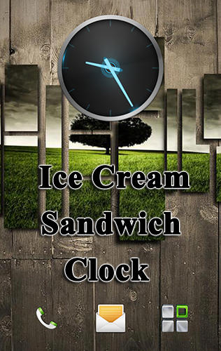 Kostenlos das app Ice Cream Sandwich Uhr für Android Handys und Tablets herunterladen.