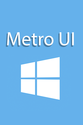 Kostenlos das Interface app Metro UI für Android Handys und Tablets herunterladen.