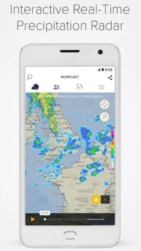 Morecast - Wettervorhersage mit Radar und Widget 