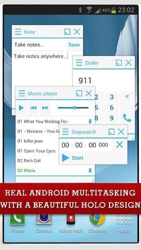 Schwebende Apps (Multitasking) 