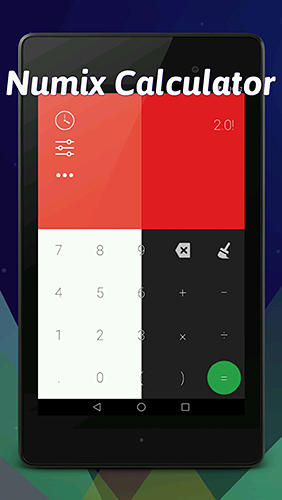 Kostenlos das app Numix Rechner für Android 4.1 Handys und Tablets herunterladen.
