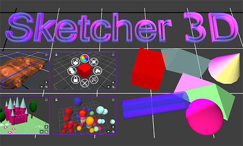Kostenlos das Grafikeditoren app Sketcher 3D für Android Handys und Tablets herunterladen.