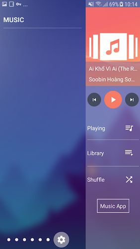 Edge Screen: Sidebar Launcher und Edge Musikplayer 