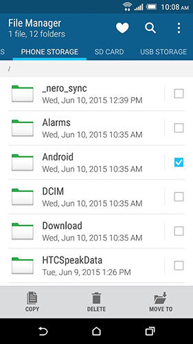 HTC Dateimanager