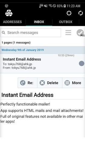 Instant Email Address - Mehrzweck-E-Mail 