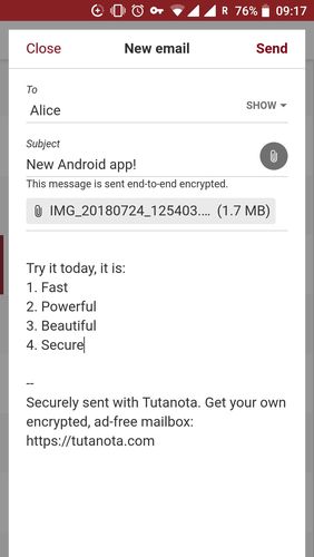 Tutanota - Sichere E-Mails 